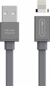 Allocacoc Flat USB to Lightning Cable Γκρι 1.5m (10764GY/LGHTMG)